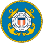 Coast-Guard-Image-150×150 The official emblem of the United States Coast Guard featuring a blue background, two crossed gold anchors, and a white life ring with United States Coast Guard 1790 and Semper Paratus in the center.