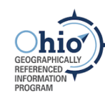 OGIP-Logo-1-150×150 Logo for the Ohio Geographically Referenced Information Program, featuring the word Ohio with a compass incorporated into the design.