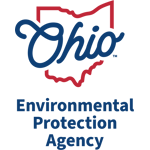 Ohio-Agency-Logo-Environmental-Protection-Agency-VERT-RGB_v2 Logo of the Ohio Environmental Protection Agency featuring the word “Ohio” in blue script outlined by a red state border, with “Environmental Protection Agency” written below in blue text.