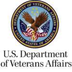 Seal of the U.S. Department of Veterans Affairs featuring a bald eagle, American flag, stars, and laurel branches above the text “U.S. Department of Veterans Affairs.”.